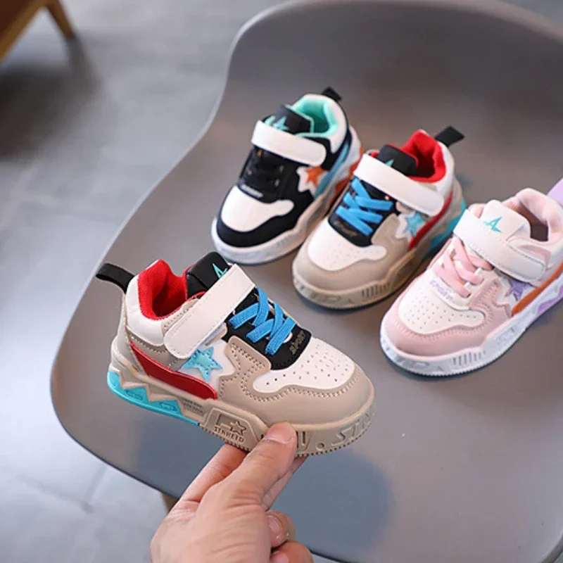 

New stylechildren's breathable sports shoes forboys and girls,outdoor casual shoes,fashionable running shoes with star patternss