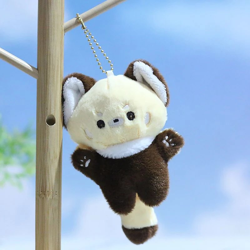 Cute Raccoon Pendant Plush Toy Little Fox Doll Bag Pendant Doll Keychain Accessories