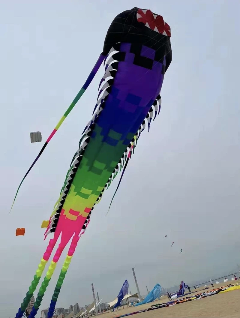 GIANT Inflatable Kites จี้ Kites บินแสดง Kites โรงงาน Weifang Kites โรงงานตัวชี้ลมสวนของเล่น Kite Fishing Kite