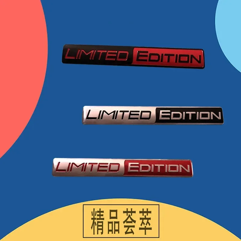 For Laptop Wall Dashboard Motorcycle Decals Aluminum Limited Edition Car Tuning Decoration Car Trunk Decal Sticker Badge Emblem