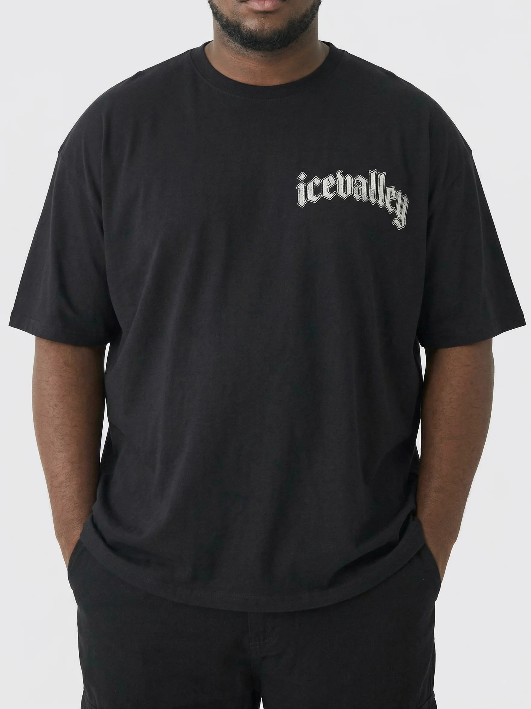 -destructive Feel Unique Dark American Hip Hop Unisex Loose Short Sleeve T-Shirt Breathable Cotton round Neck Letter Pattern