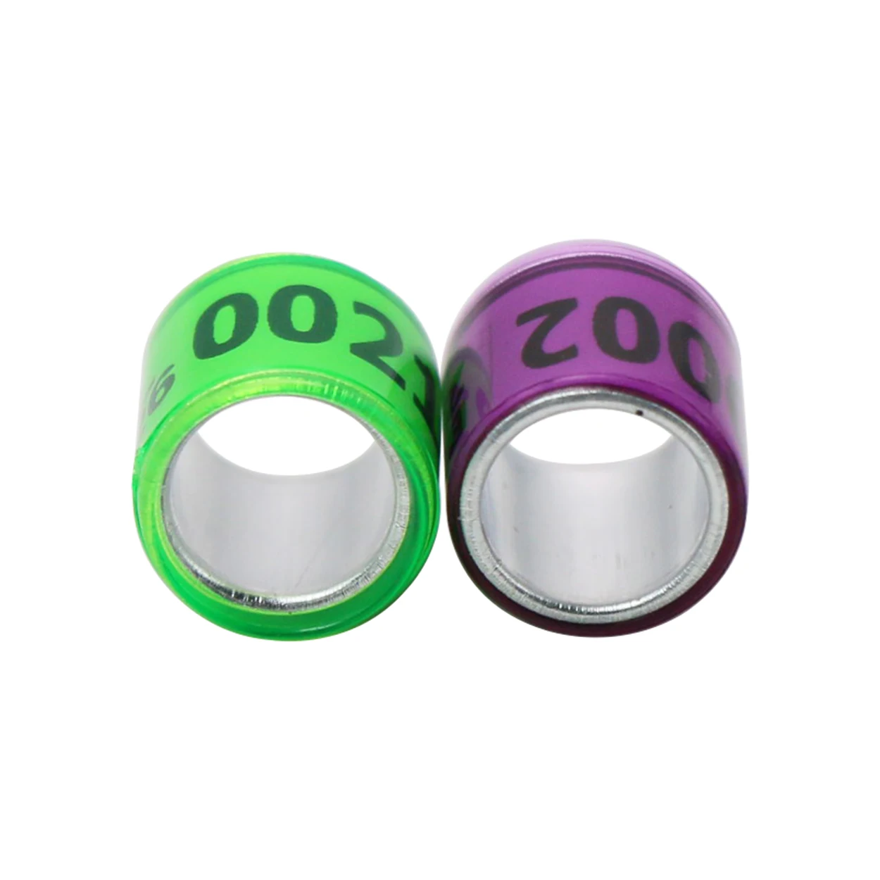 100 Pcs 2027 Multicolor Pigeon Foot Ring With Numbers Aluminum Plastic Pigeon Racing Training Tool Identification Supplies 2026