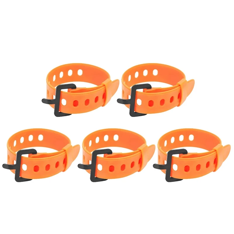 Rubber Tension Strap High Strength Cargo Belt Rubber Utility Strap For Flashlight Luggage S Orange