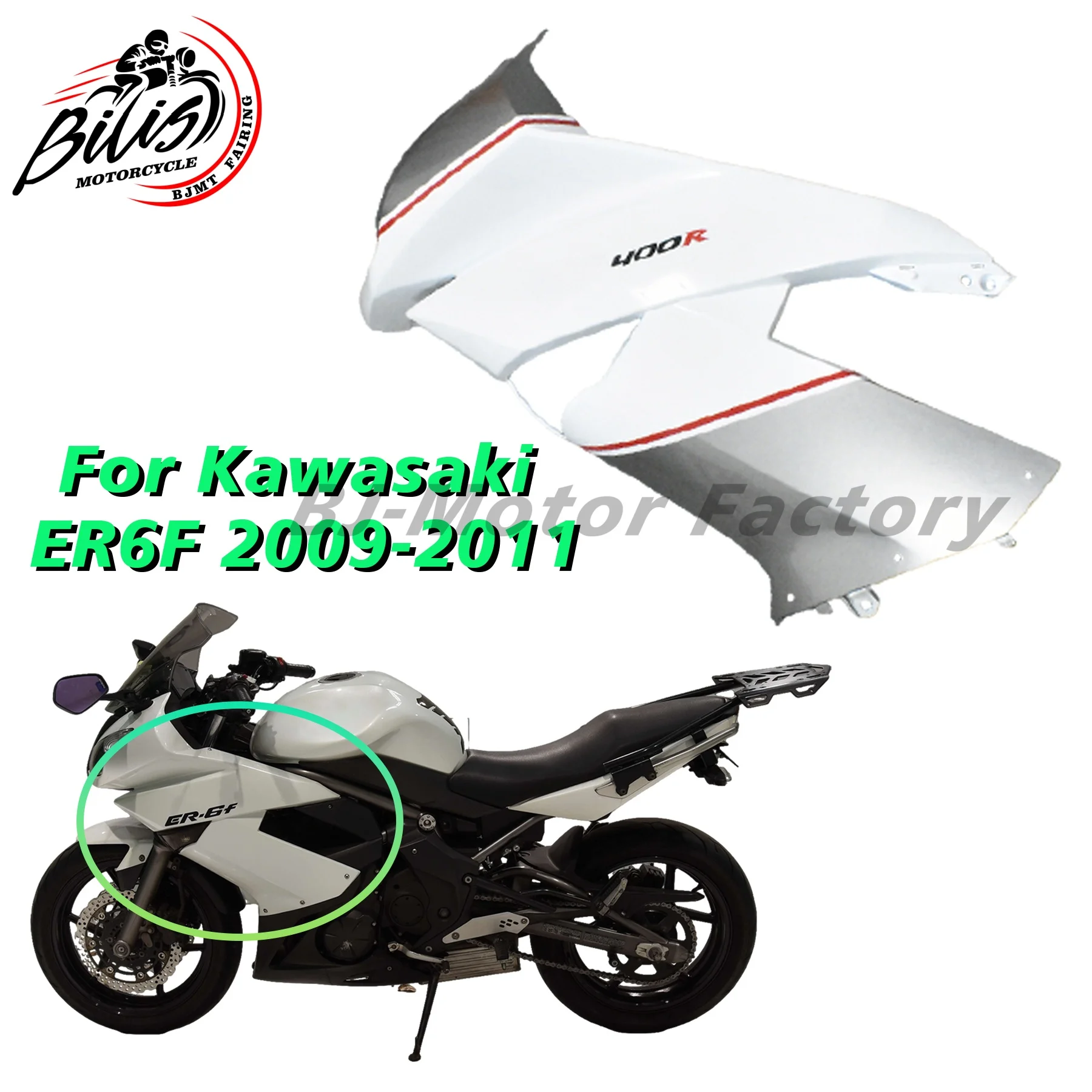 

Motorcycle Body Left and Right Side Cover ABS Injection Fairing For Kawasaki Ninja 650 ER6F EX650 2017 2018 2019