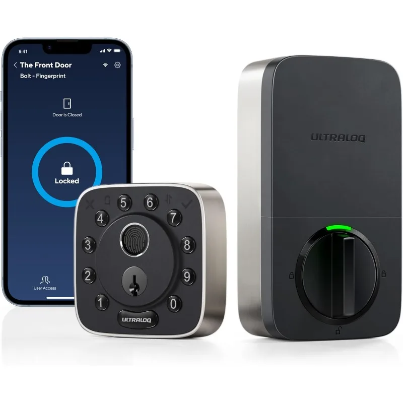 Bolt Fingerprint Smart Lock - Built-in WiFi Keyless Entry Door Lock - Voice Control with Siri