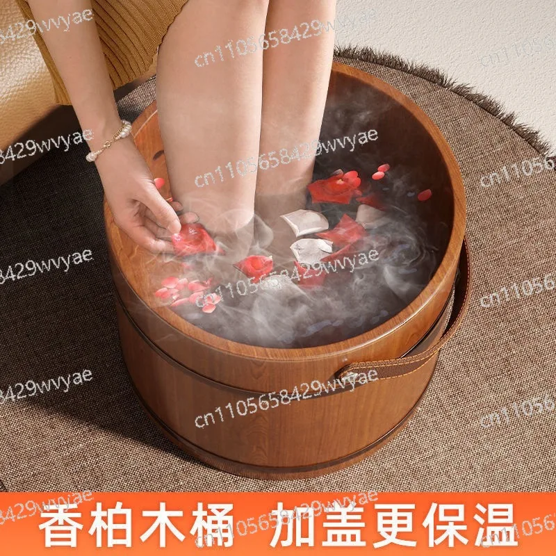 

Home Massage Foot Bath Tub, Wooden Foot Bath Tub, Portable Foot Soaking Tub, Set Around The Ankle