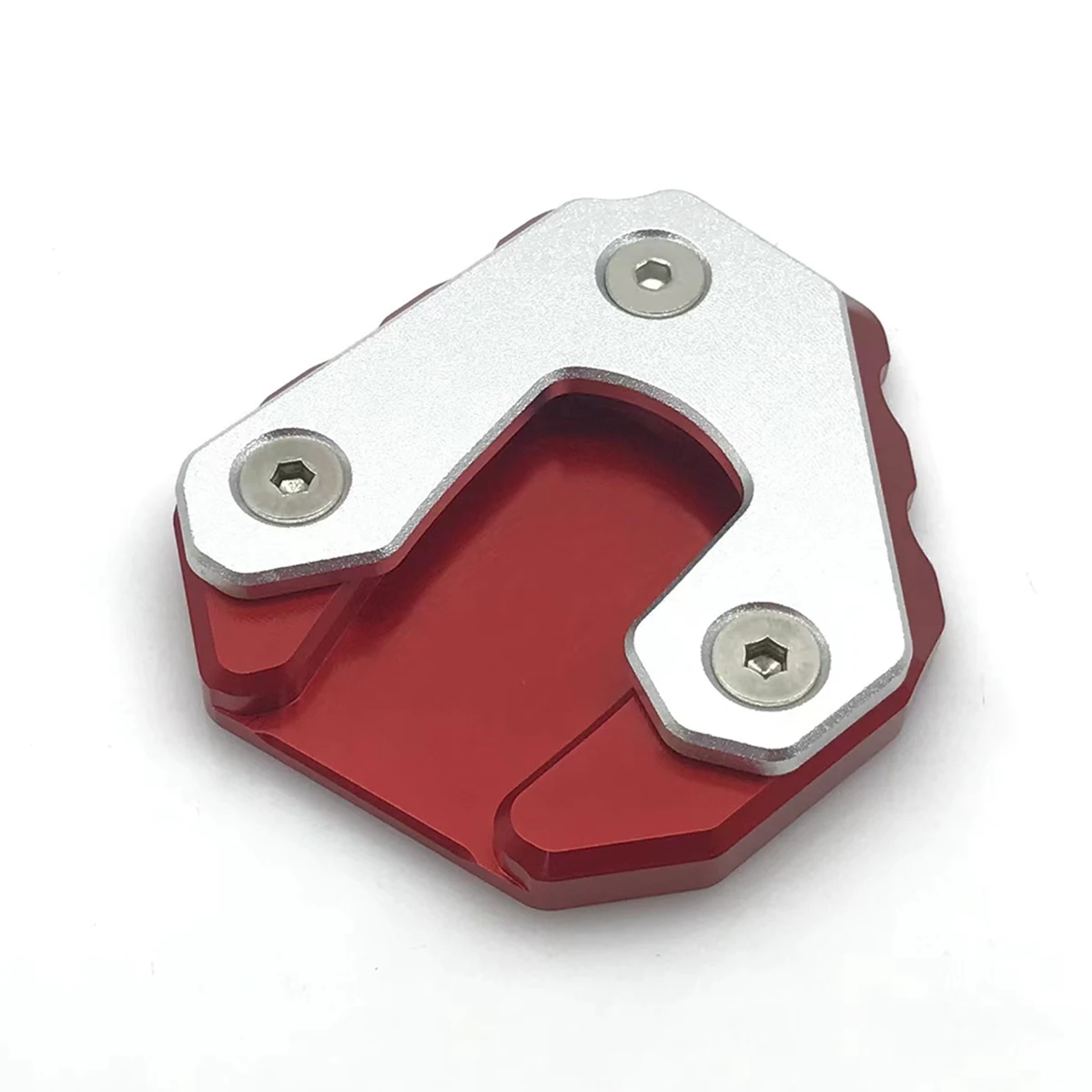 For KYMCO KRV180 2021 2022 Motorcycle Foot Side Stand Pad Plate Kickstand Enlarger Support Extension Red