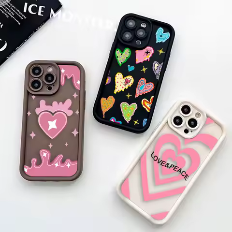 Colorful Unique Love Phone Case For OPPO A5 A7 A7X A9 A16 A92S RENO 3 5 6 FIND X3 X5 R11 R11S R15 R17 PRO LITE 4G 5G Case Funda