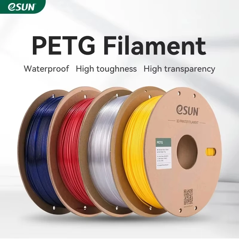 

Нить eSUN PETG 1,75 мм, нить для 3D-принтера, точность PETG +/- 0,05 мм, катушка 1 кг 2,2 фунта, материалы для 3D-печати для 3D-принтеров