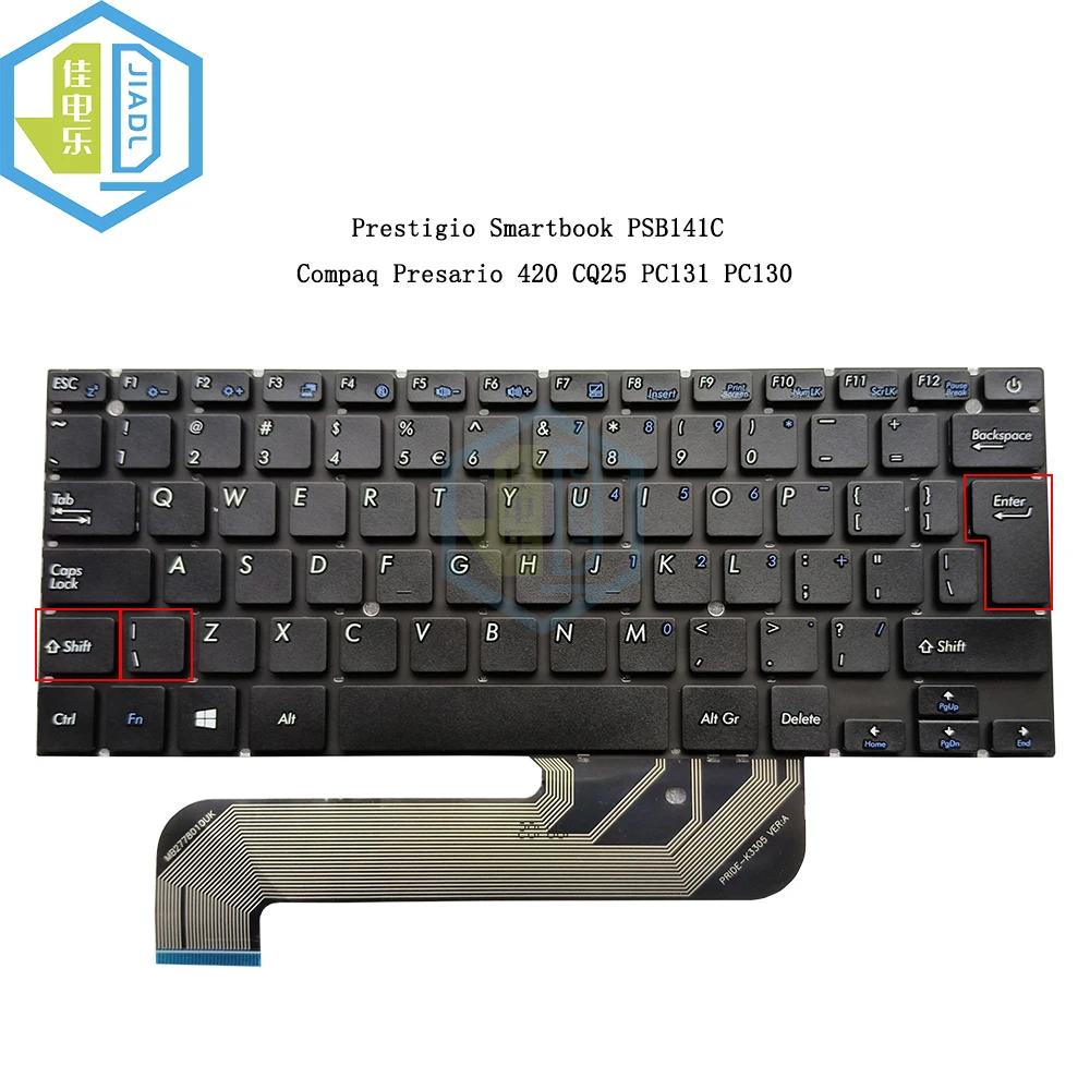 New UI English big enter Keyboard For Compaq Presario CQ-25 CQ25 Laptop Keyboards NETFLIX Keycaps 277-16 XK-HS002