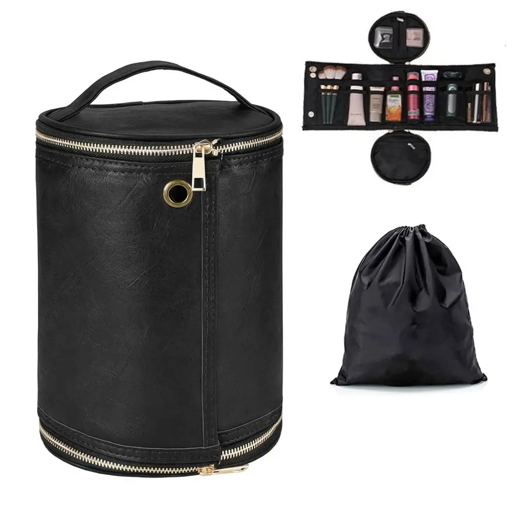 

Новая сумка для туалетных принадлежностей из искусственной кожи, большая вместительная водостойкая сумка для бритья, водонепроницаемый дорожный органайзер для туалетных принадлежностей, подарок