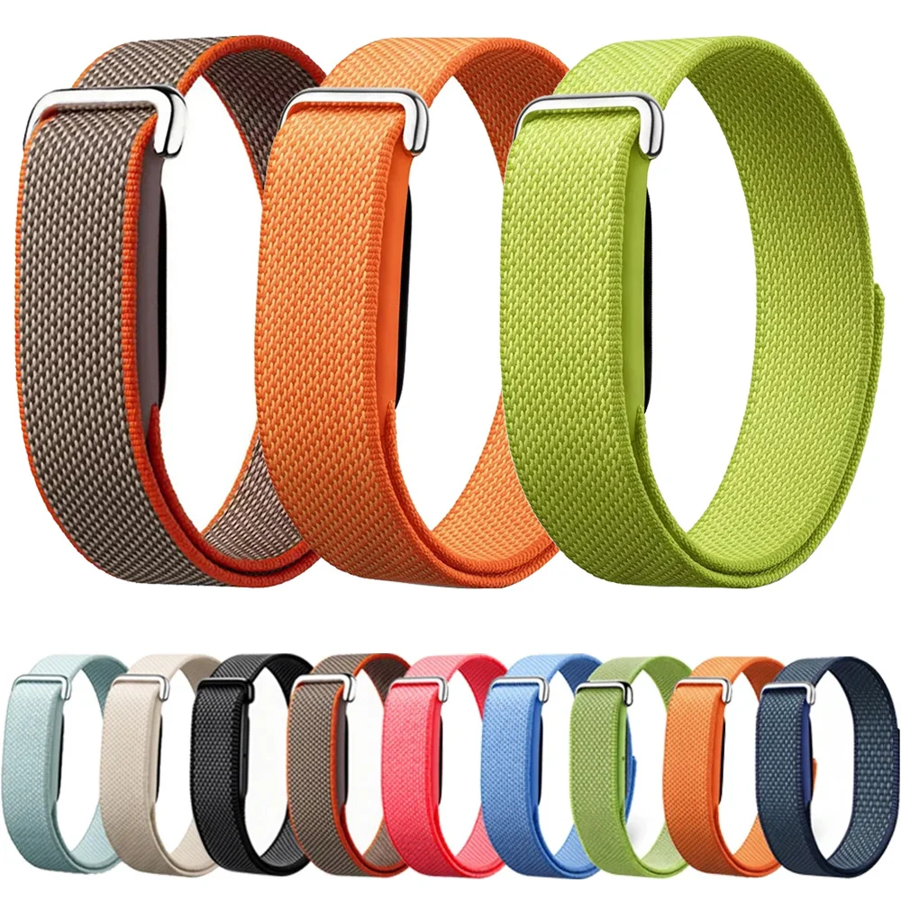 2 Pcs Nylon Braided Loop Strap For Google Fitbit Air Combined Assembly Breathable Watchband For Fitbit Air Wristband Accessories