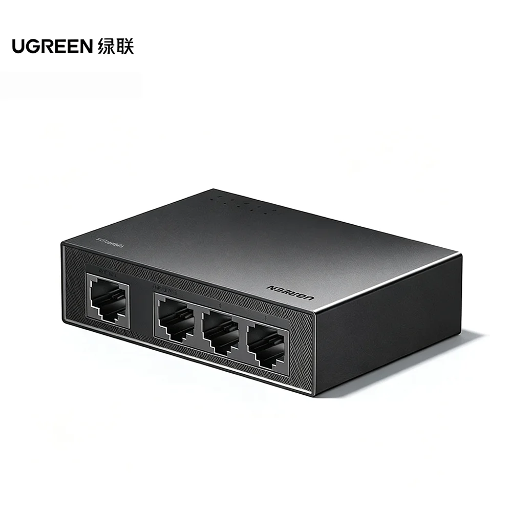 ugreen-poeリピーター-10-100mbps-1入力3出力-パッシブパワーオーバーイーサネットエクステンダー-ネットワークハブ-セキュリティカメラ用