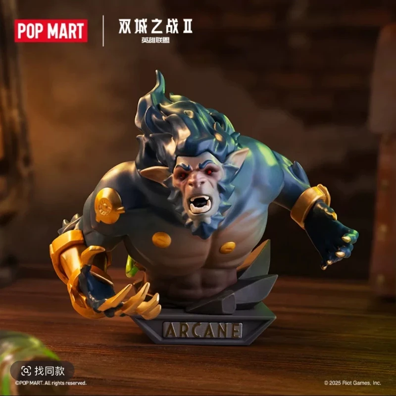 Pop Mart Authentic Blind Box Arcane League Of Legends Collectible Figure Art Ornament Desktop Decor For Adult Collection gift