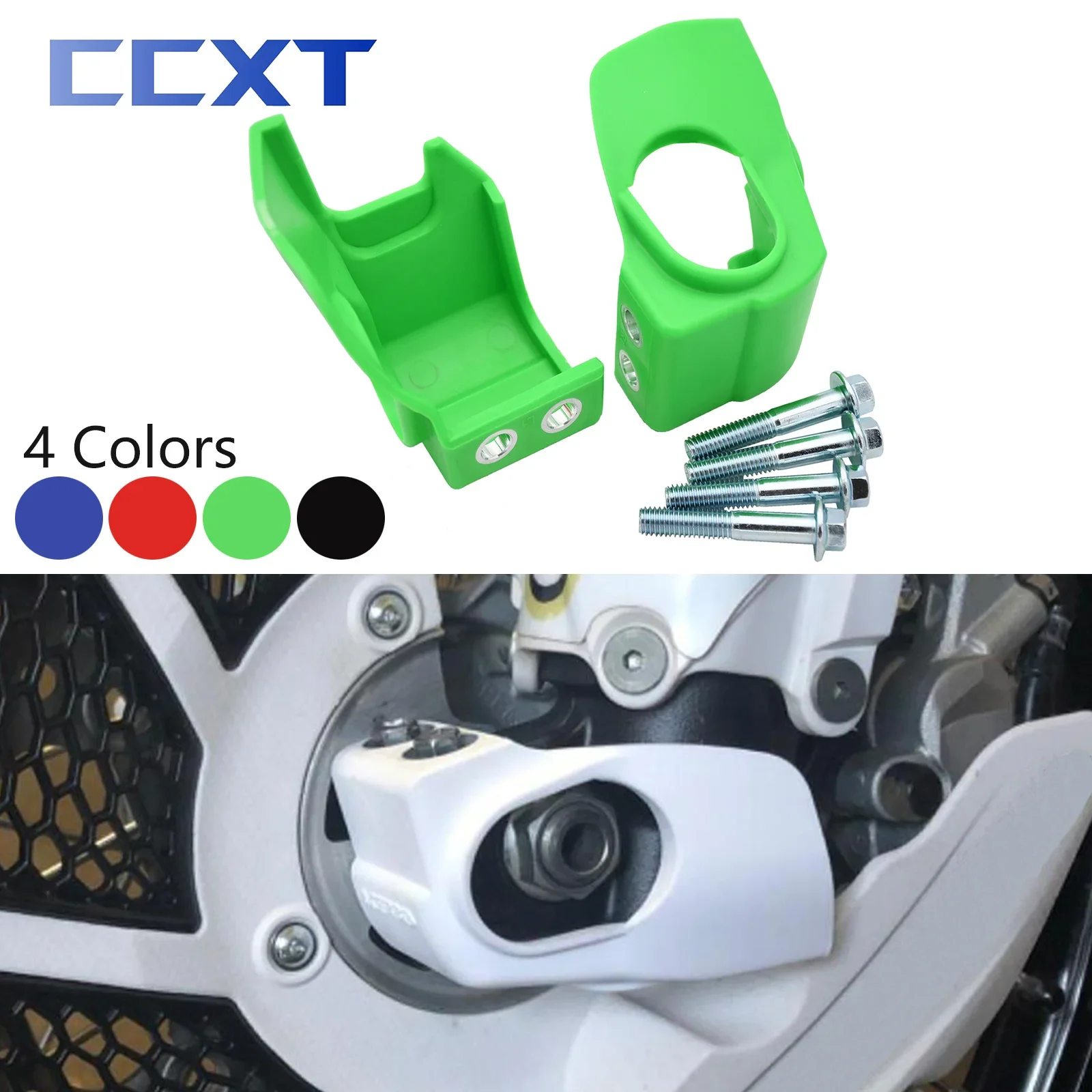 Plastic Front Fork Shoe Cover Lower Leg Guard Protector For Honda CRF250R CRF250X CRF450R CRF450X 2009-2021 CRF250RX CRF300RX