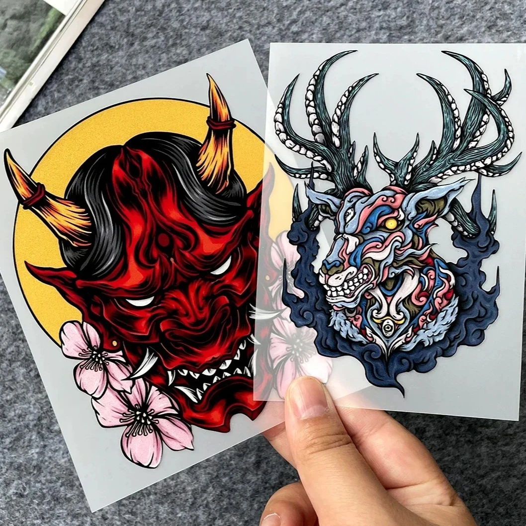 JDM Stickers Dragon Lion Deer Snake Decal Auto Door Window Trunk Reflective Helmet Sticker Motor Accessories