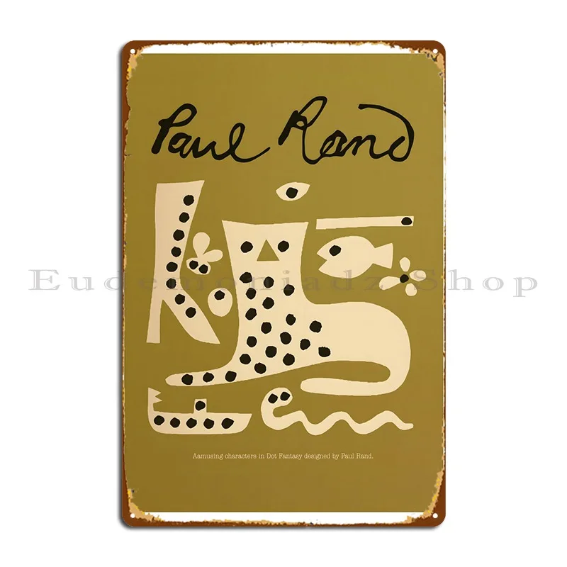 Dots Paul Rand 1958 Metal Plaque Design Club Design Create Custom Tin Sign Poster