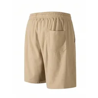 Summer Men Corduroy Sweatpants Casual Shorts Men's Beach Shorts Basketball Short Trousers Solid Color Label Sportswear Men 2