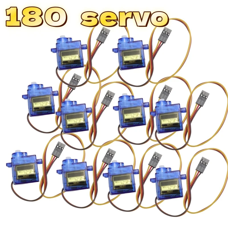 

SG90 9g Digital Mini Micro Servo for RC Helicopter Airplane Mini Boat Car 180 Degree Rotation MG90 9G Compatible with Trex