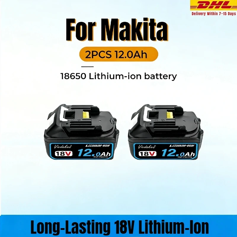 

18V Rechargeable Battery 8Ah 10Ah 12Ah For Makita 18V DGA404 DTW700 DHR202 DJV182 DDF487