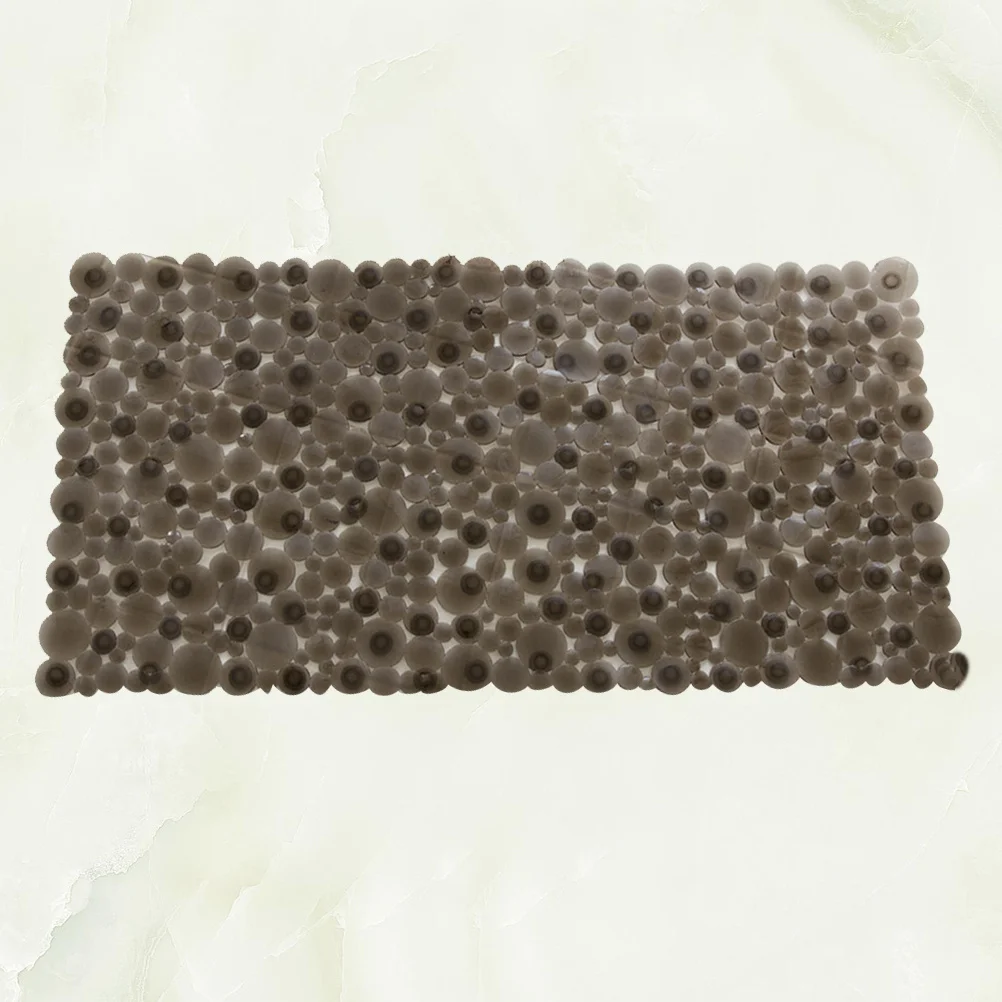 

1pc Anti-Slip Bathroom Mat Suction Cup Non-Skid Bath Floor Pad Soft Waterproof Ground Mat For Home Hotel Use Random Color