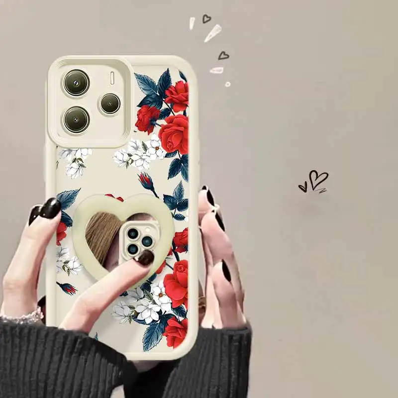 Note 14 Prachtige bloem Nieuwe Sky Eye Siliconen Telefoon Case Voor Redmi Note 14 14S 14Pro 14ProPlus 13 13Pro 12 12S 12R 12Pro Cover