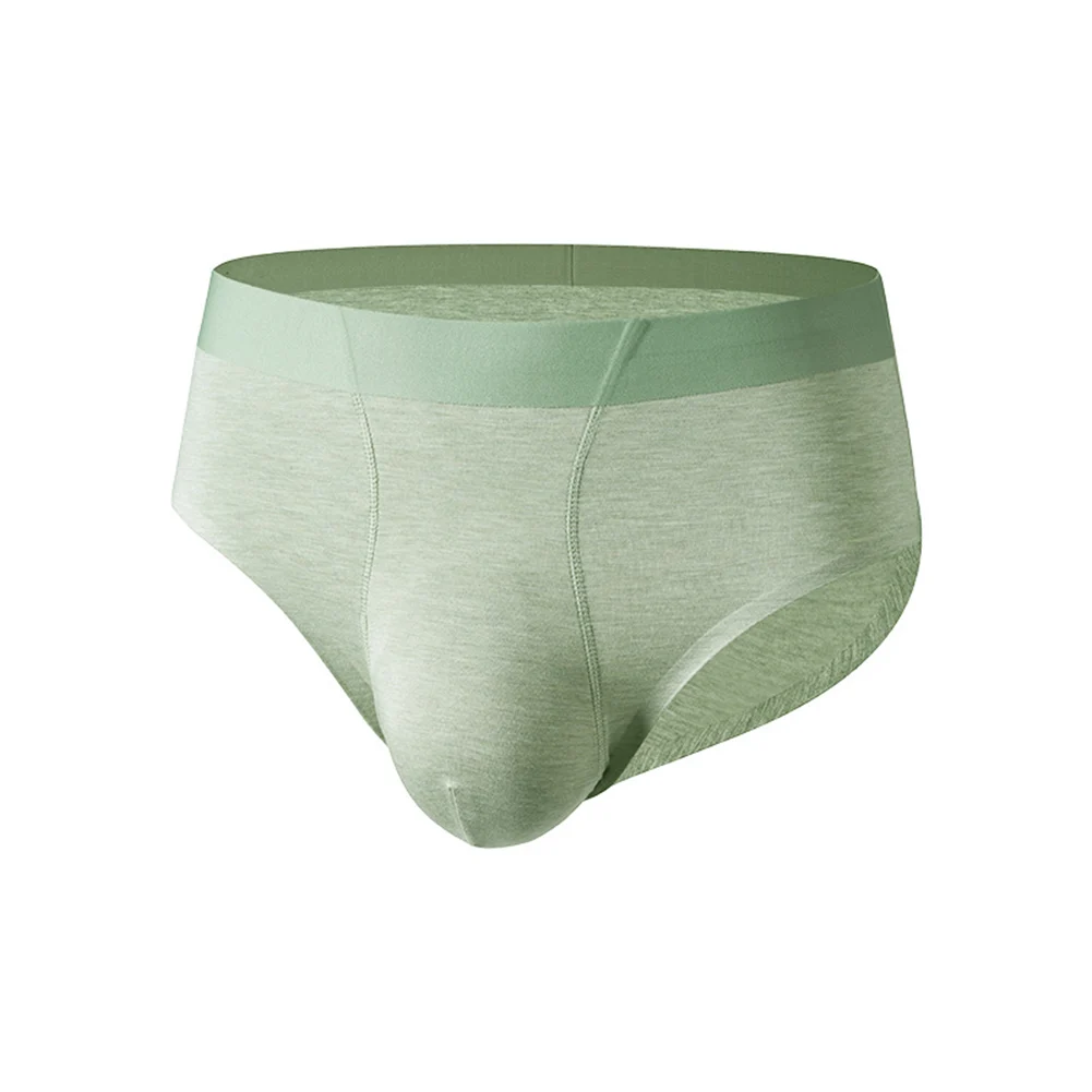 Men Bamboo-Fiber U-shaped Pouch Briefs Underwear Seamless Soft Breathable Pantie Men's U Bulge Pouch Underwear