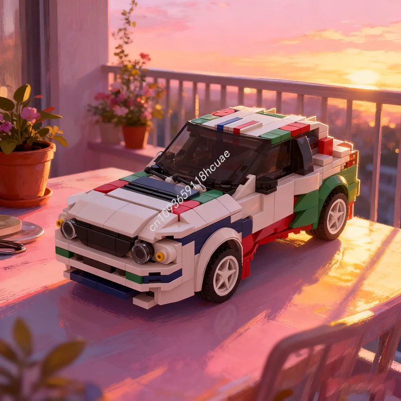 452 Uds. MOC City Champions Toyota Corolla CHINA WRC Rally LiTE modelo juguetes de construcción regalos de navidad bloques arquitectura educación