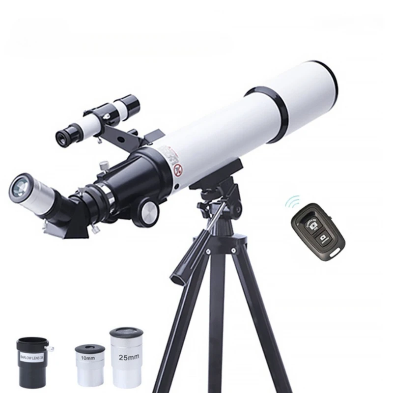 80600AZM Astronomical Telescope Large Aperture With Finder Scope Beginner Monocular For Students Kids Stargazing