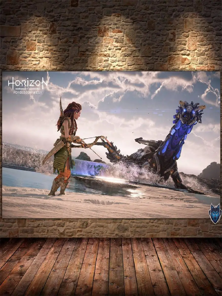 Horizon Zero Dawn Forbidden West Canvas Print - Video Game Wall Art Poster for Living Room & Kids Bedroom Decor