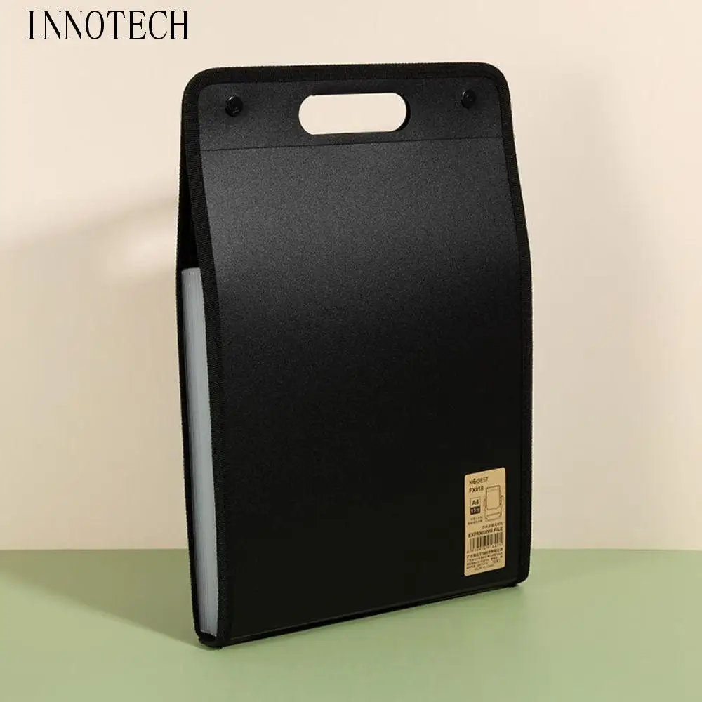 

Briefcases A4 Vertical Folder PP Material Portable 13 Pocket File Folders Durable Organ Bag A4 File Storage Bag