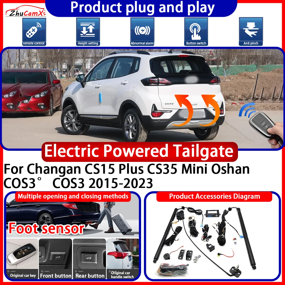 Powered Tailgate for Changan CS15 Plus CS35 Mini Oshan COS3° COS3 2015-2023 Anti Pinch Smart Intelligent Control Gate Lift Kit