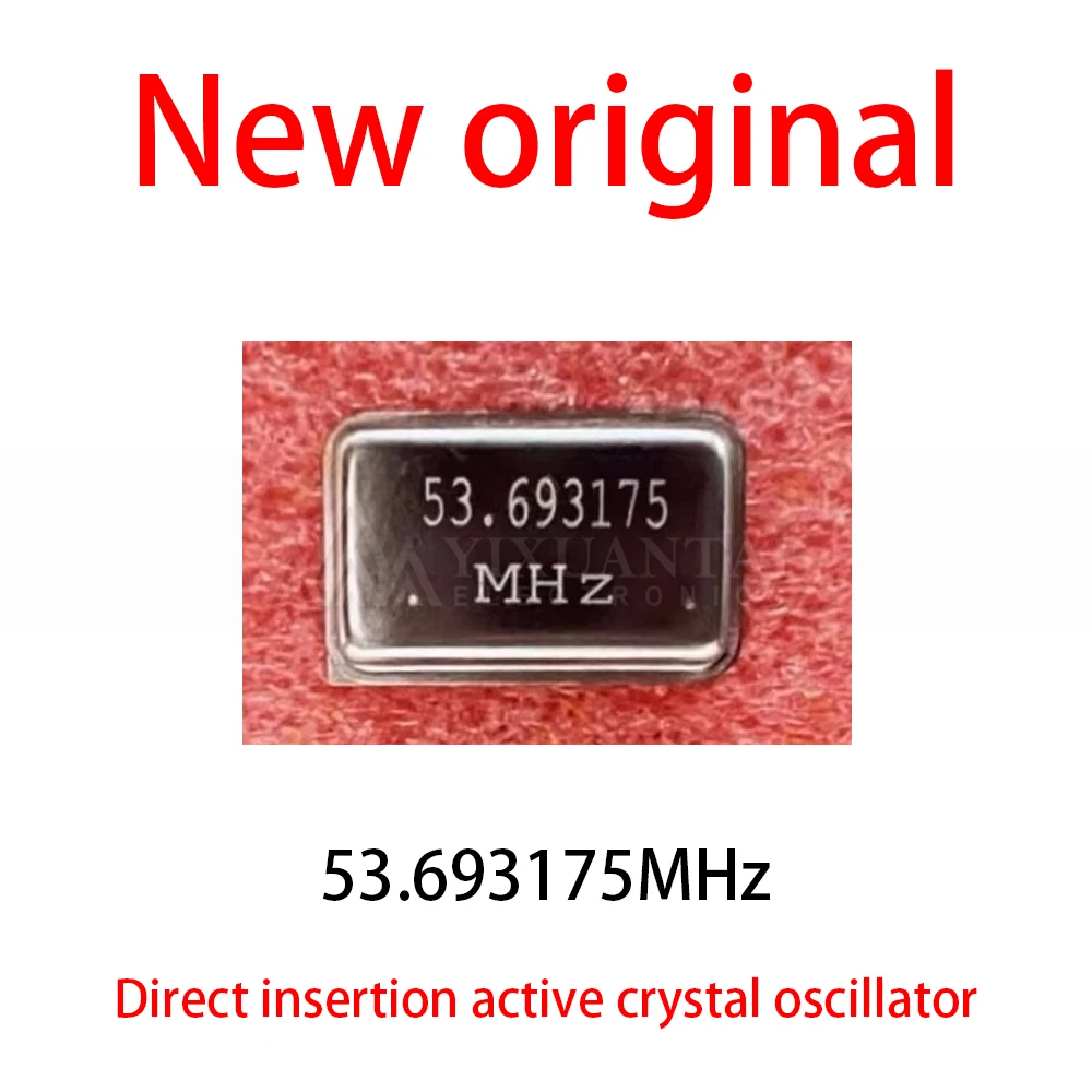 10-50Pcs/Lot New original 4P 53.693175MHz 53.693MHz 53.693175M full-size direct insertion active crystal oscillator