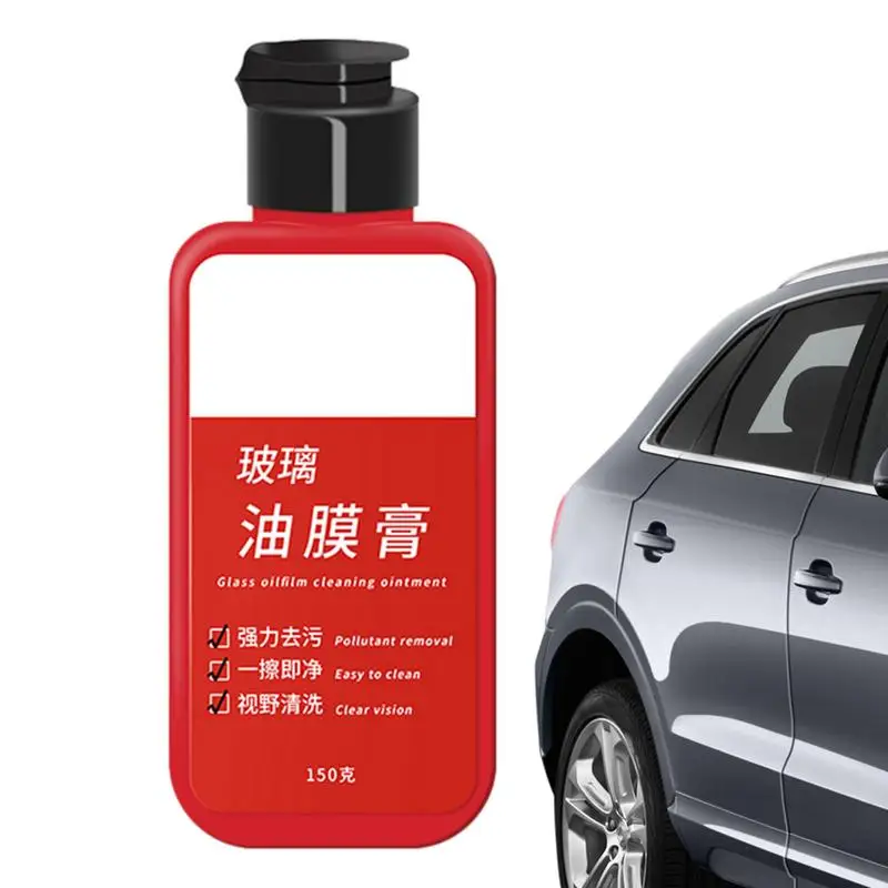 

Car Glass Water Spot Remover Auto Windshield Cleaner Polish Glass Cleaner For Cars 150ml Glass Oil Film Remover Eliminates Water