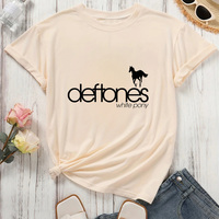 Deftones t-shirt girl streetwear Graphic Trendy anime Digital Pastel tshirt Classic Y2k Pop Culture harajuku anime 80s