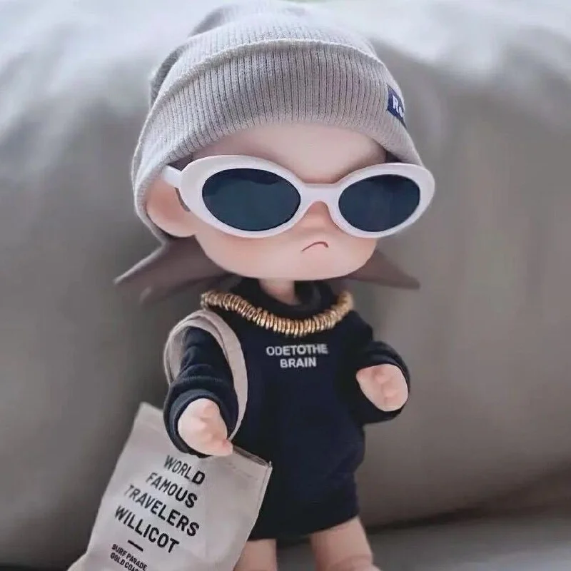 for Cool Cool Gazi Sister zsiga1/8 Kid dress grey hat Cool Black style set cute cartoon doll dressing up kid dress replacement