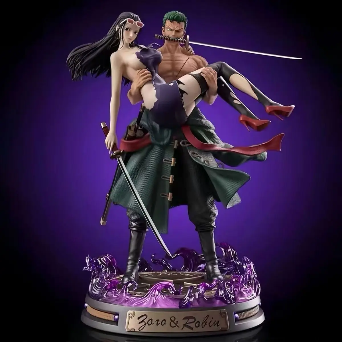 

One Piece Anime Figure Zoro Embrace Robin Scene GK Statue Action Figure Model Collection Toy Doll Birthday Decoration Gift