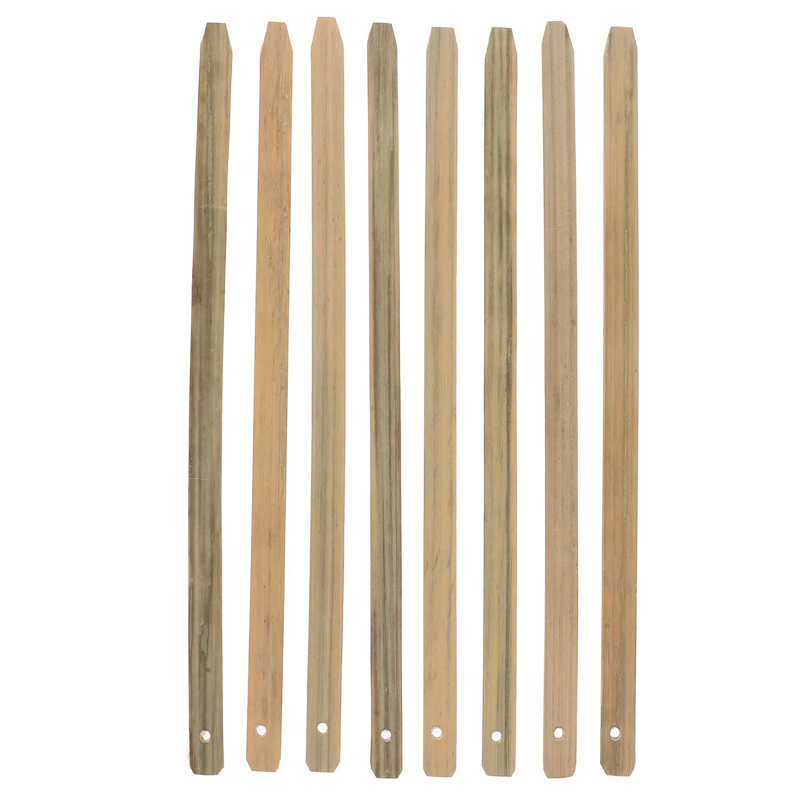 8 Pcs Bamboo Fan Handle Smooth Finish Chinese Style Diy Round Fan Craft Material Kit For Fans Fan Grip Handles Diy
