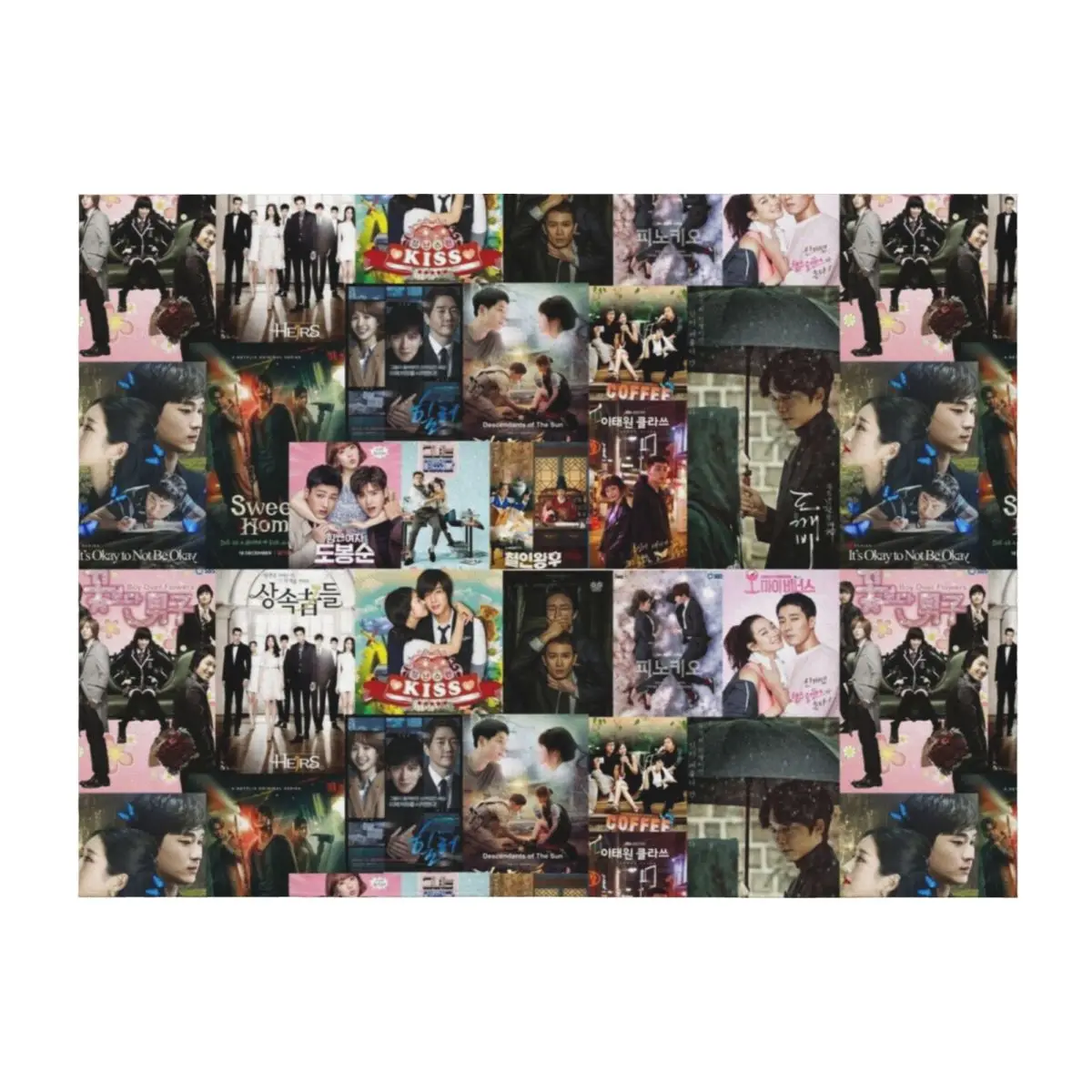 

The Best Korean Dramas posters, k-Dramas posters for Koreaboo Itaewon class, the heirs, boys over flowers Throw Blanket