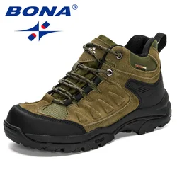 BONA 2024 New Designers Non-slip Wear-resistant Breathable Hiking Shoes Men Outdoor Fashion casual hiking shoesHigh-quality Jogg