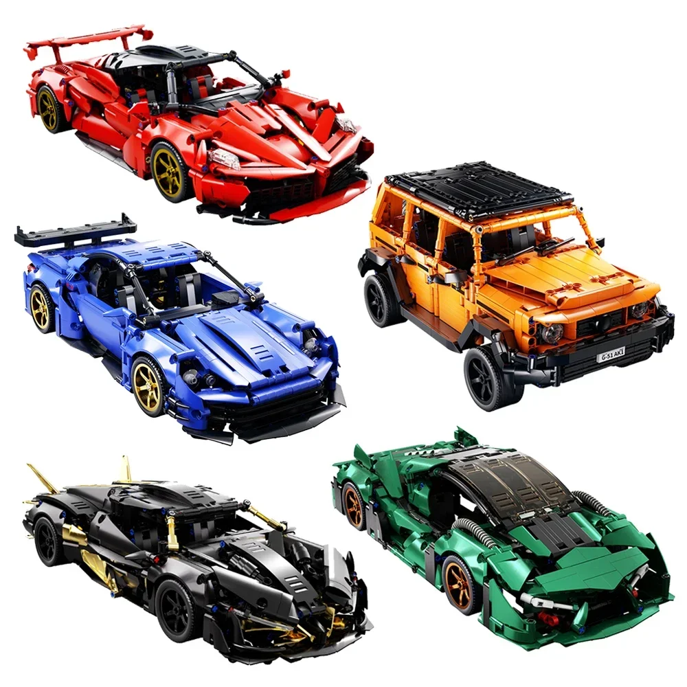 

Holiday Gift for Adults Kids Creative Technical MOC Classic Sports Car Building Blocks 1:14 Scale DIY Assembly Model Kit