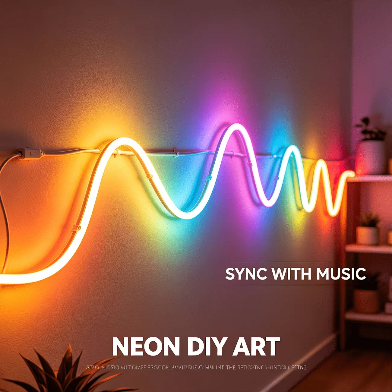 High-voltage European Standard Type C Power Plug Neon LED Strip Lights, European standard power plug Powered Color Changing