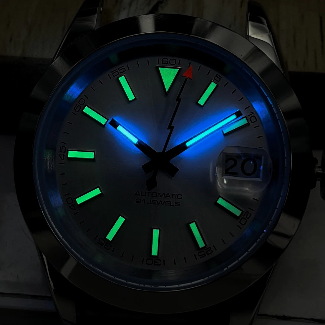 36/39mm Stainless Steel Men's Mechanical Watch,High Quality, New Style Hands, Sapphire Glass, Water-Resistant, Luminous,No Strap