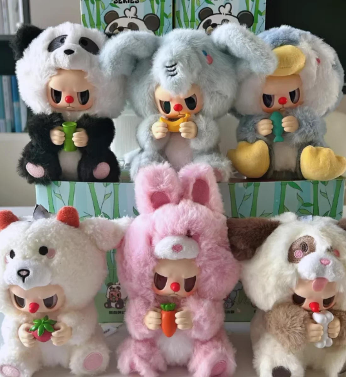 

For Rebellious Bear Animal Series Vinyl Blind Box Cute Doll Charm Trendy Toy Collectible Gift Decor Accessory Birthday Gift