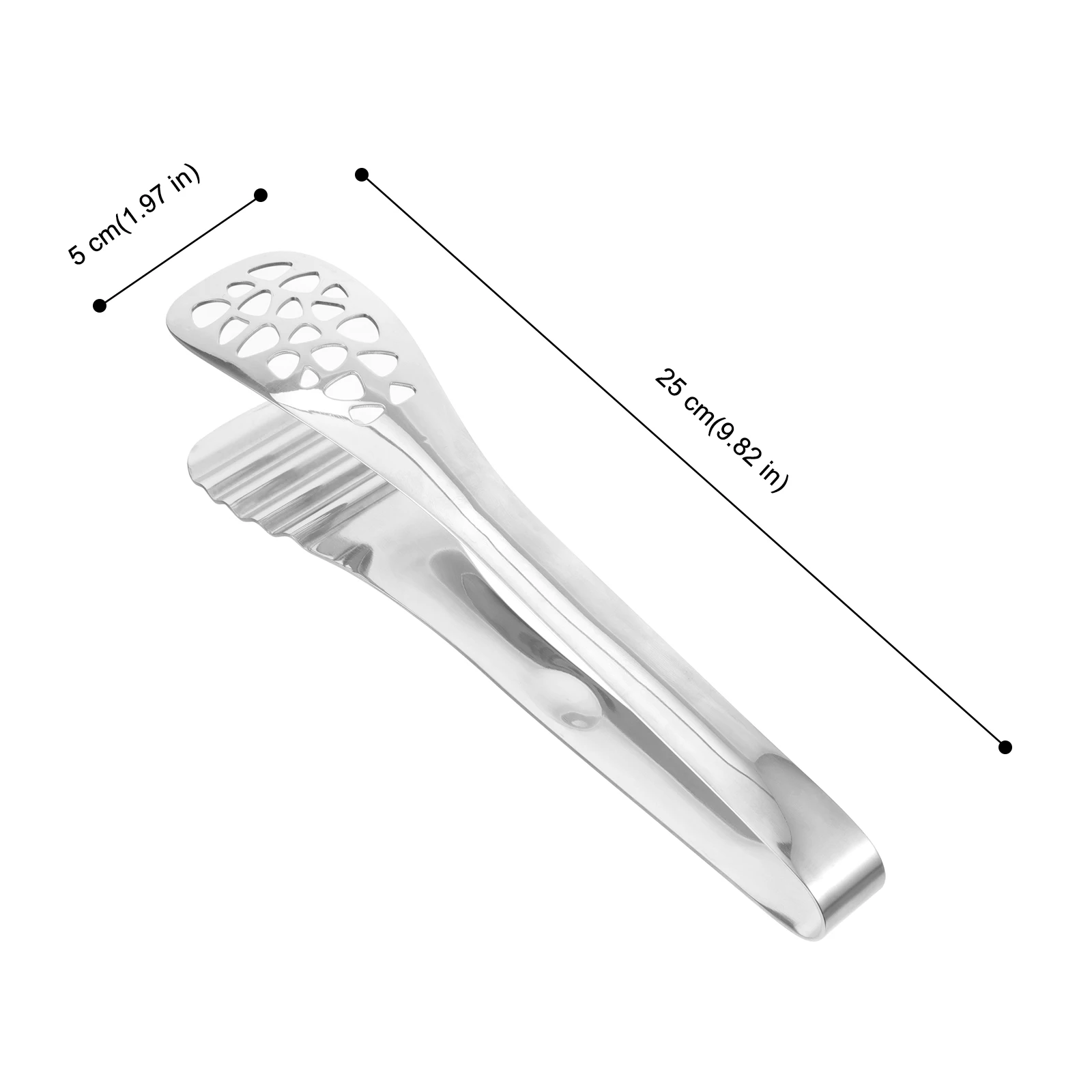 

Stainless Steel Food Tong Strong Rust Proof Portable Kitchen Serving Clip Bread Salad Bbq Pastry Multi Function Cooking Tool