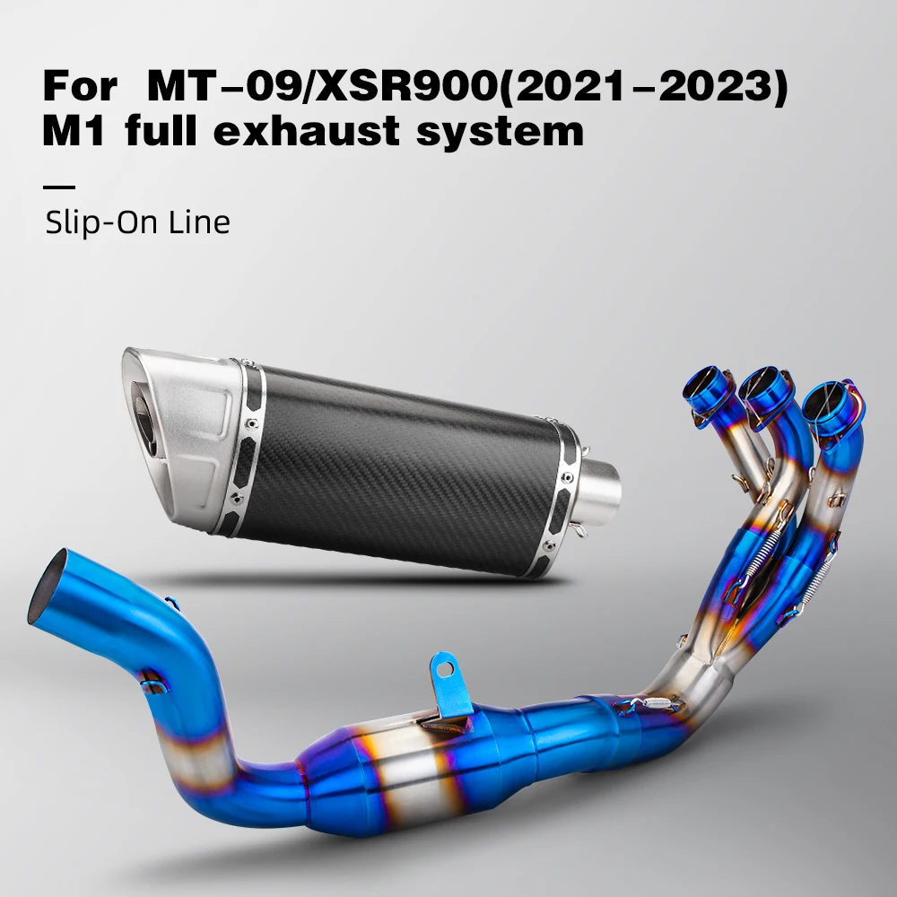 

Системы побега выхлопных газов мотоцикла для MT-09 MT09 FZ-09 2021 2022 2023 передняя труба соединения 51 мм глушитель
