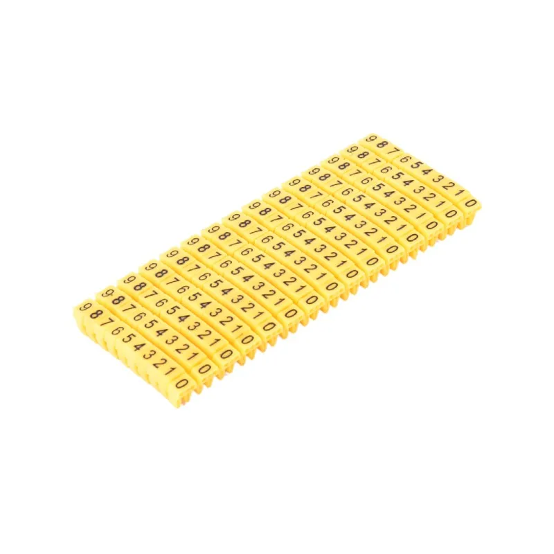 Marcadores de cabo colorido para cabo de rede, C-Type Marcador, Etiqueta Tag Número para 2-10mm Wire, Cat5e, 100 PCs, 150 PCs