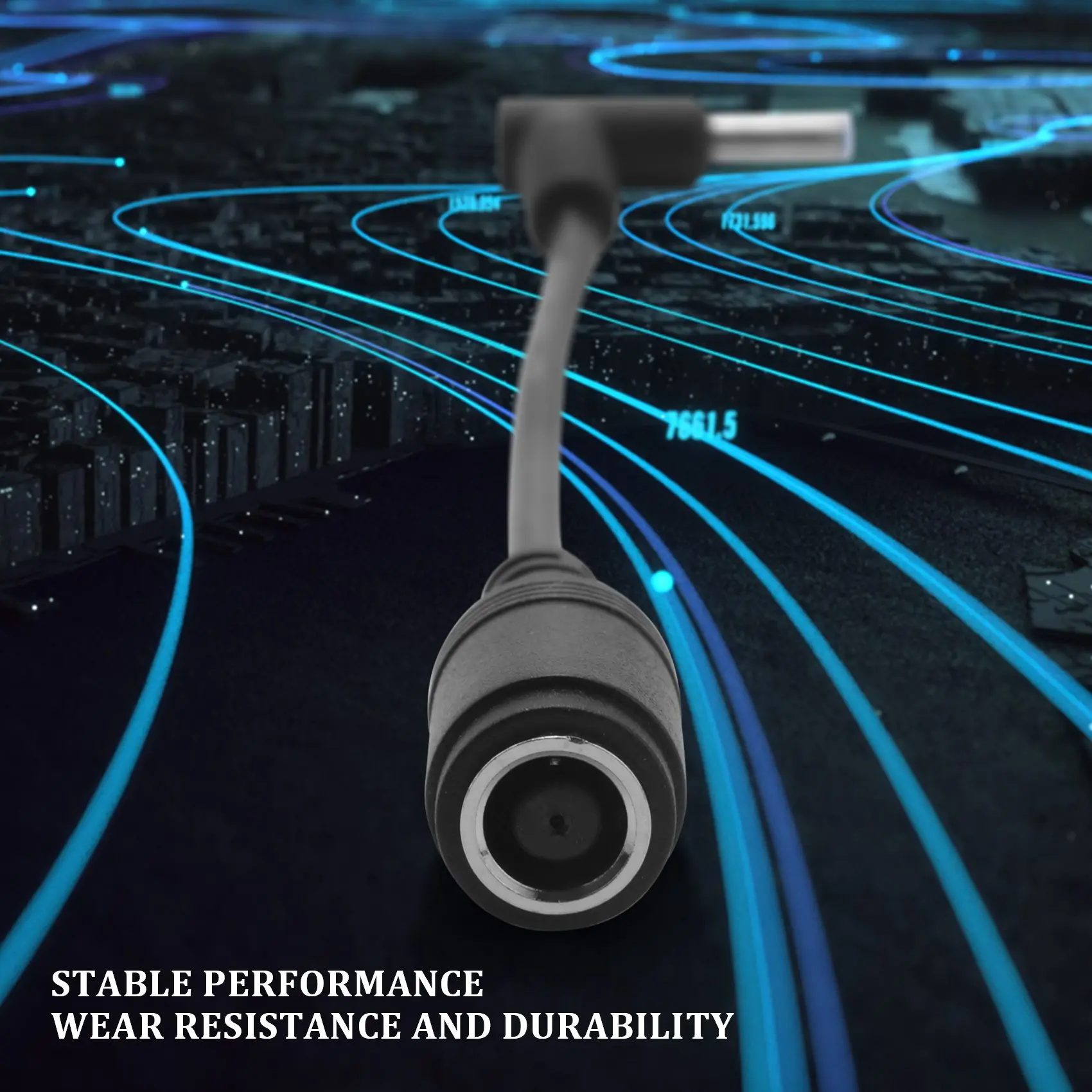 Adapter Power Supply 7.4x5.0mm to 4.5x3.0mm Tip Connector Converter for Spectre Elitebook Split Chromebook Replacement Laptop Ch