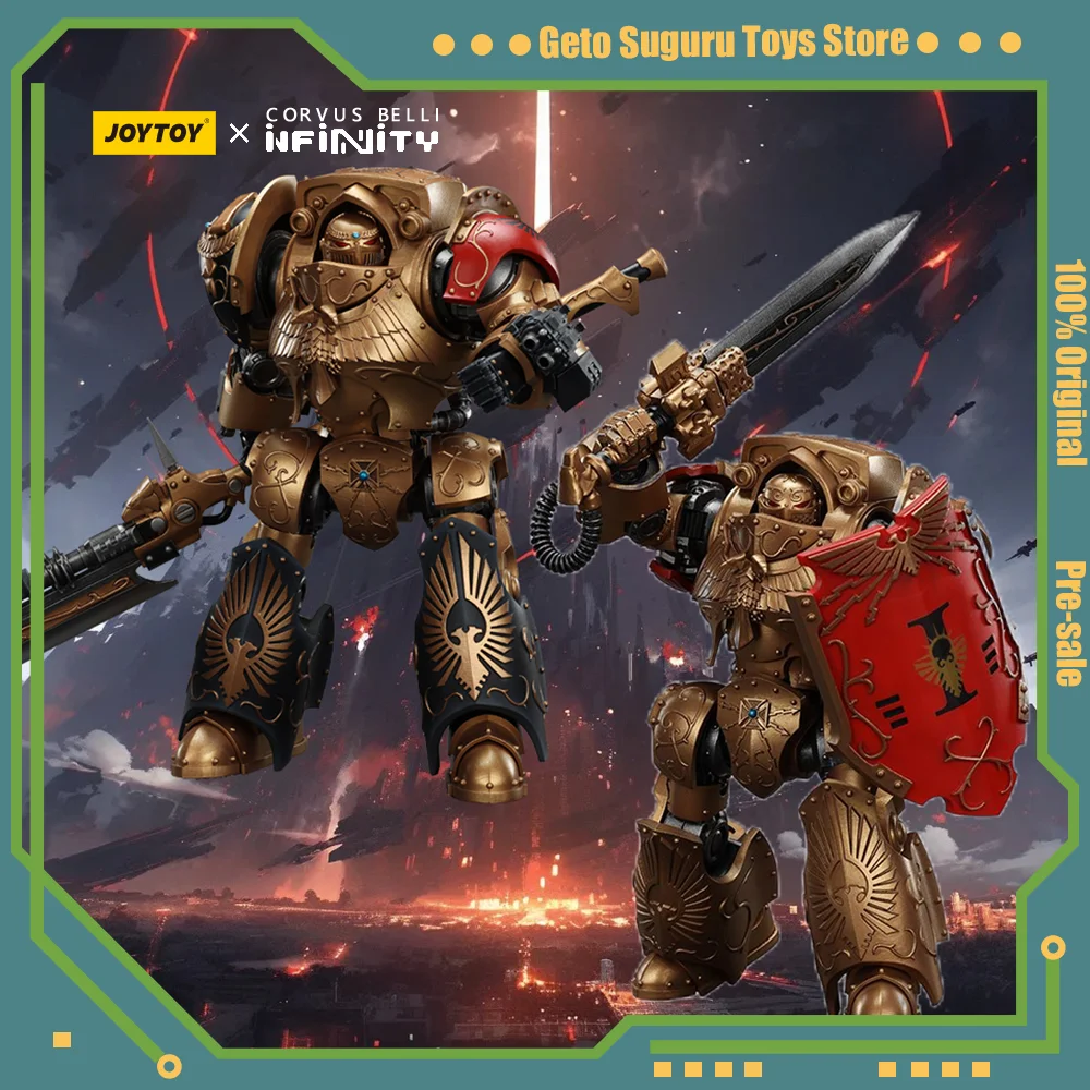 JOYTOY Warhammer Horus Heresy Action Figure Legio Custodes Contemptor Anime Figurine Joint Movable รุ่นสะสมของเล่น