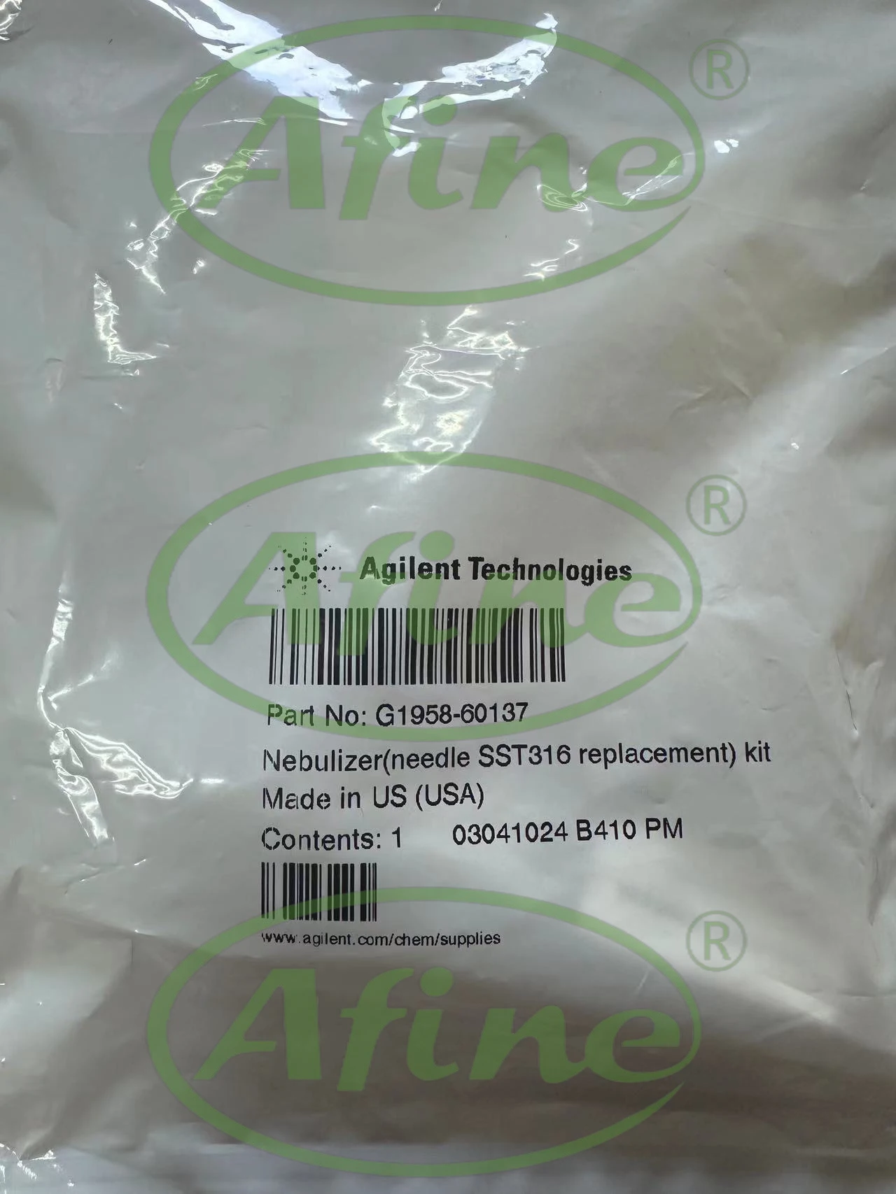 

AFINE AgiIent Holder Instrument LC/MS G1958-60137 Nebulizer Needle Kit 316 Stainless Steel G1969-20014 G1946-20275 G1960-20031